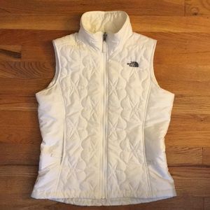 White Northface Vest